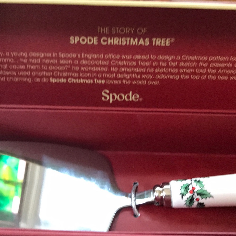 Spode Christmas Tree Cake Slice NWT - Picture 5 of 8
